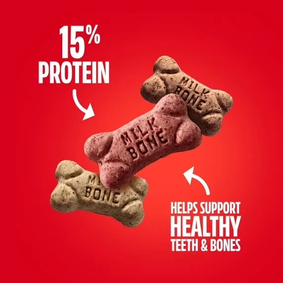 Milk-Bone Mini’s Flavor Snacks Dog Treats, 36 Ounce Crunchy Texture Helps Reduce