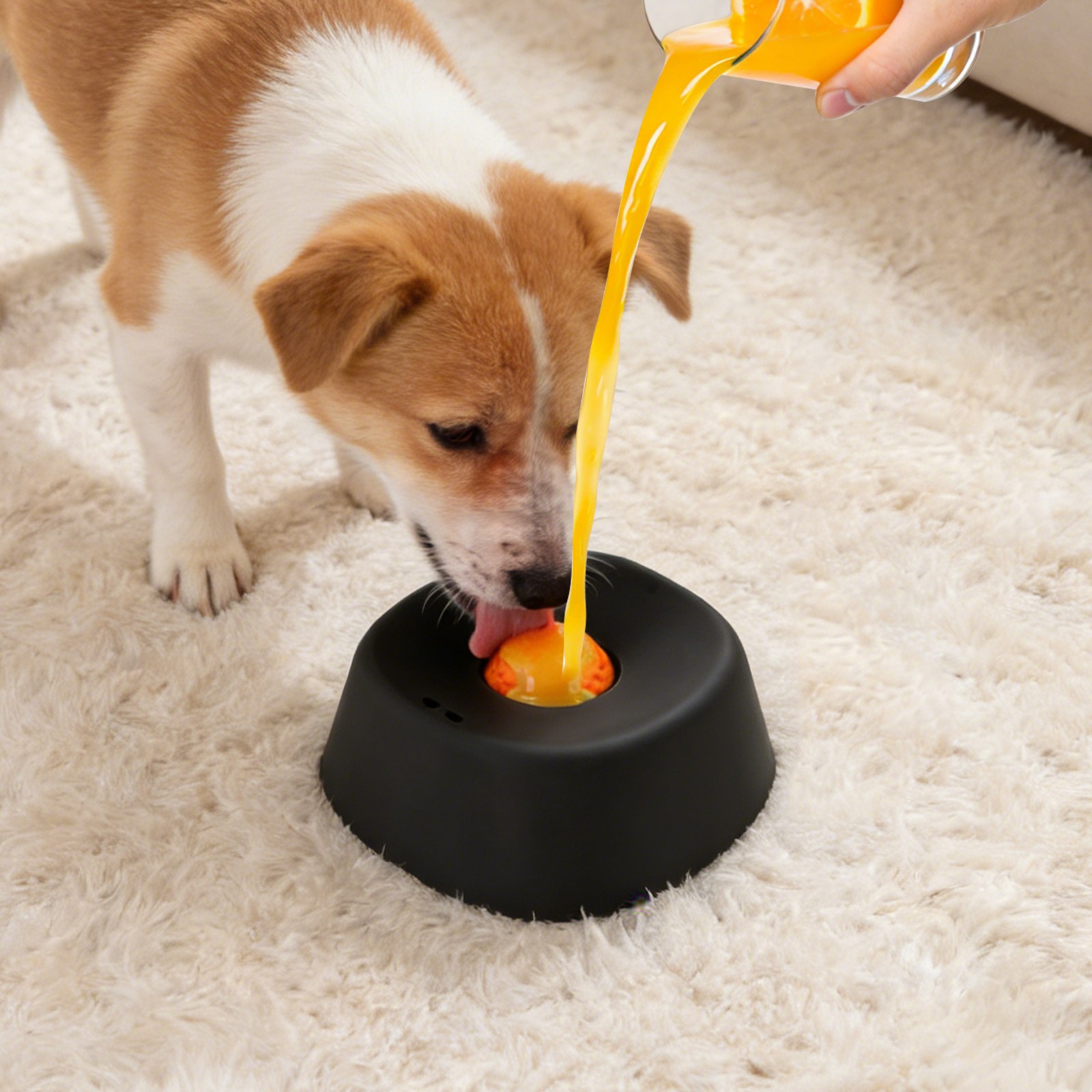 Slow Feeder Dog Bowl, Interactive Feeding Slow Dog Bowl, ABS Dog Food Bowl
