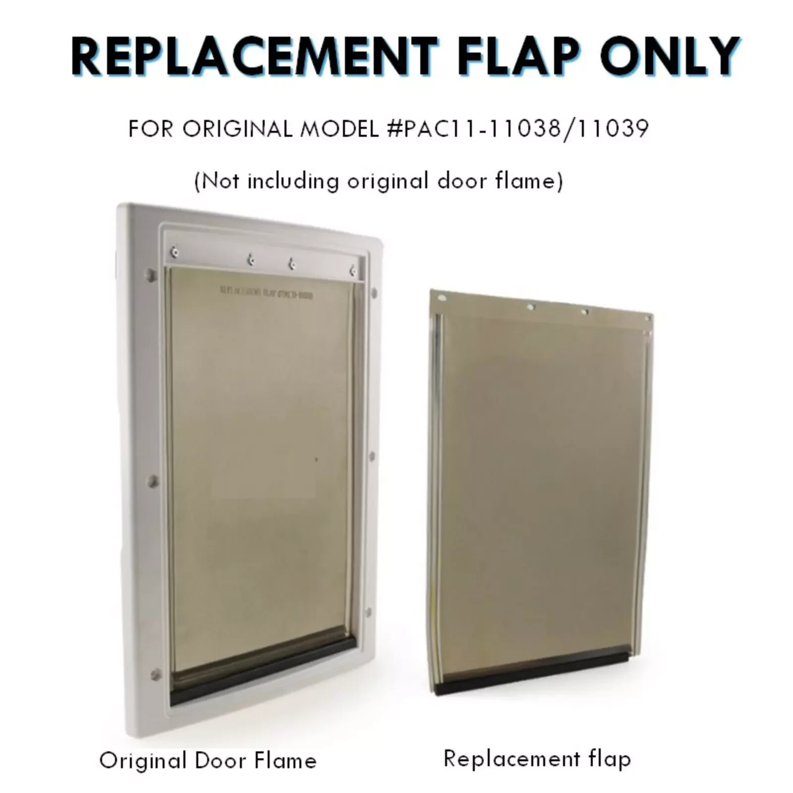 Dog Pet Door Replacement Flap Compatible with PetSafe PAC11-11038 M, L, XL
