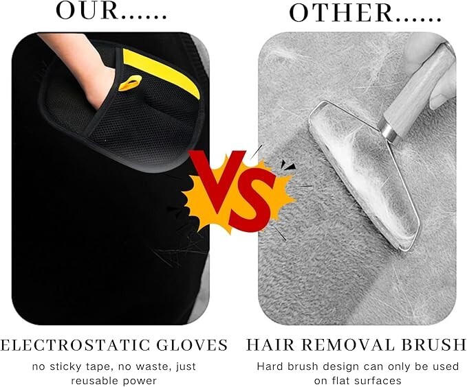 2025 Glove Cat Grooming Gloves Cat Hair Remover Pet Hair Remover Glove