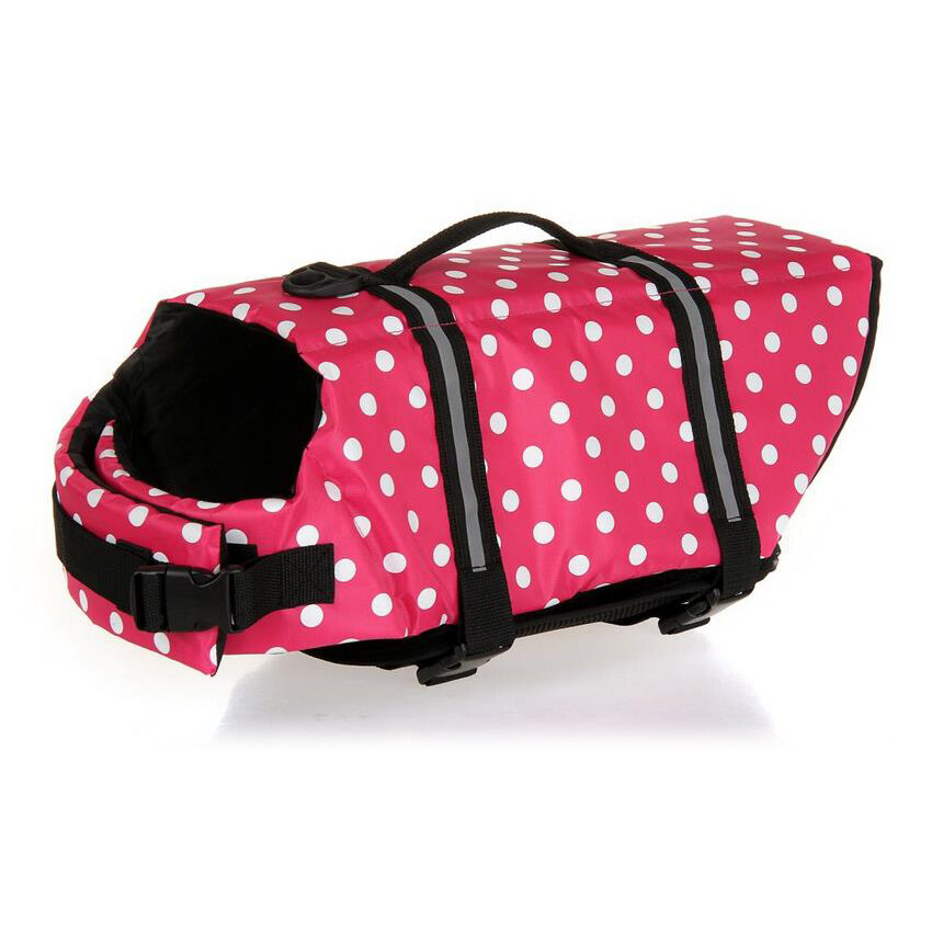 Pet Swimming Water Safety Vest Dog Life Jacket Swimsuit Lifesaver w/ PULL Handle