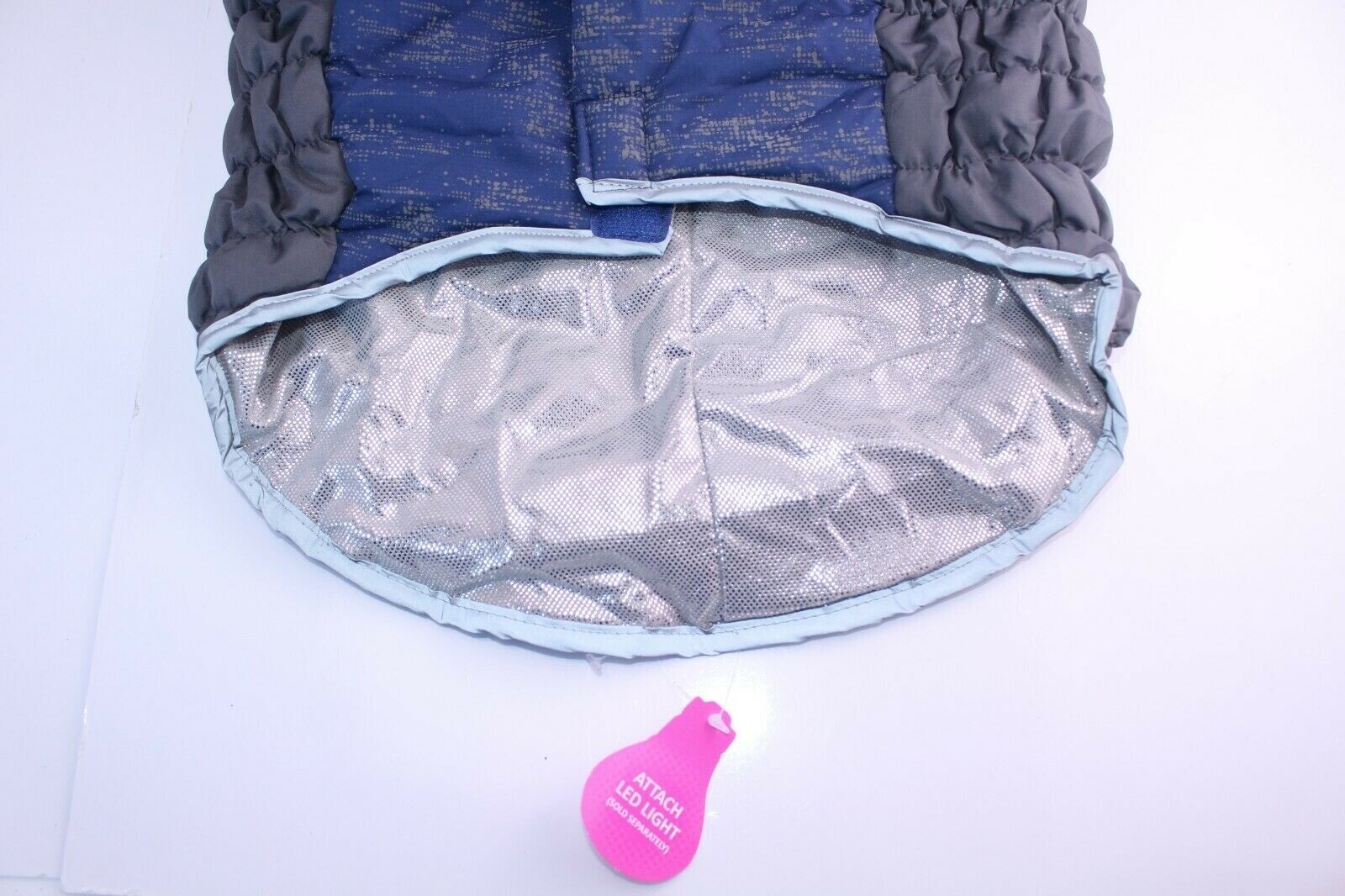 Top Paw Dogs Winter Coat Large Blue Ultra Reflective Waterproof Hooded