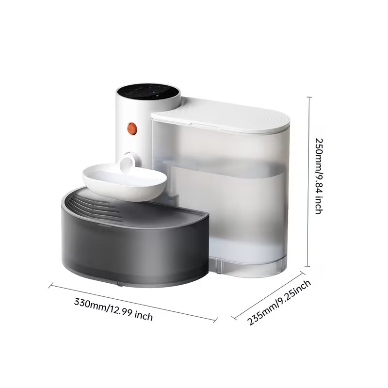 Pet Water Fountain 3.5L ,For Cat or Dog Gravity Automatic Water Dispenser Timer