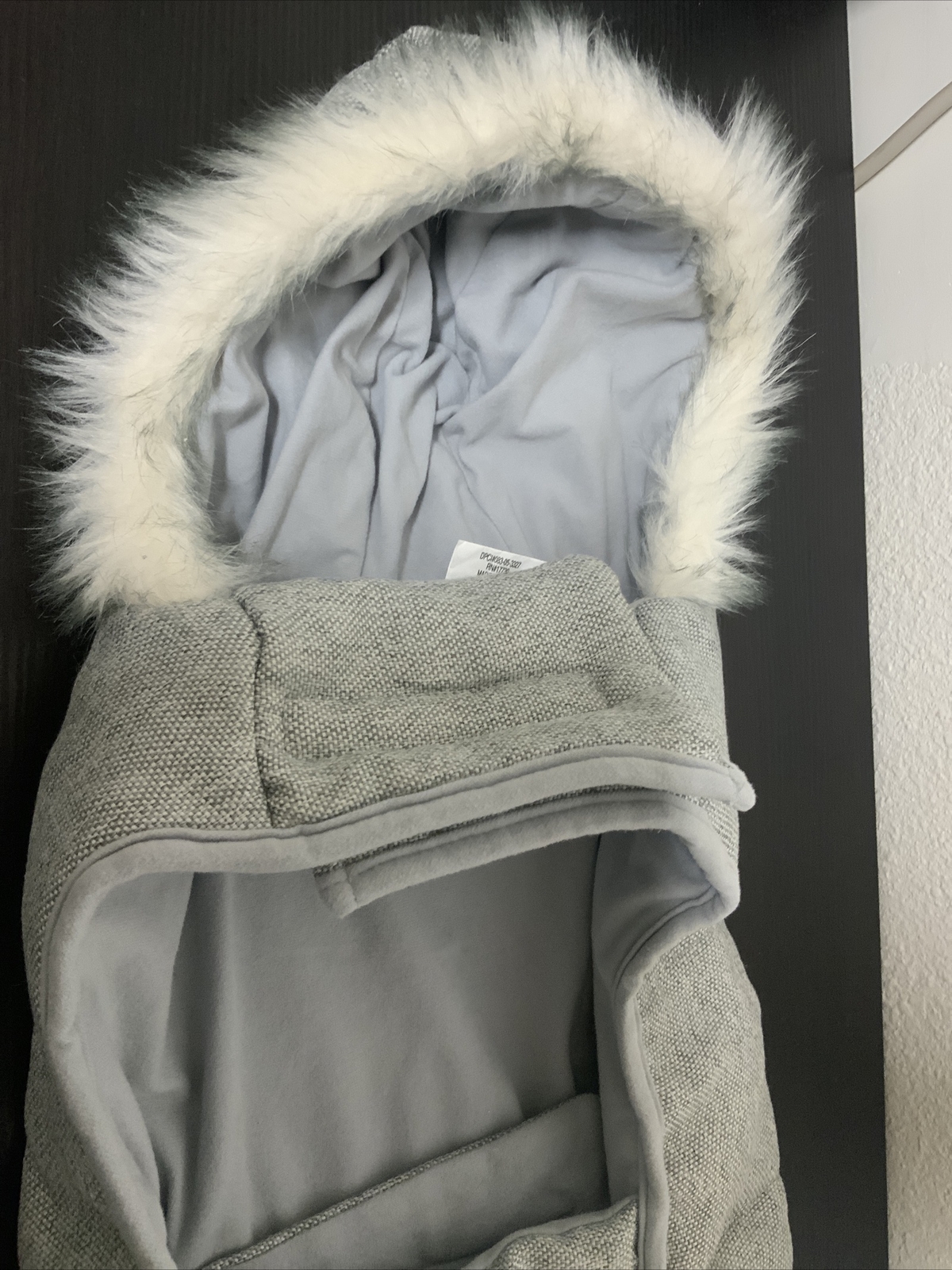 🐕 Boots & Barkley Dog Puffer Large Gray Tweed 🆕 As Shown