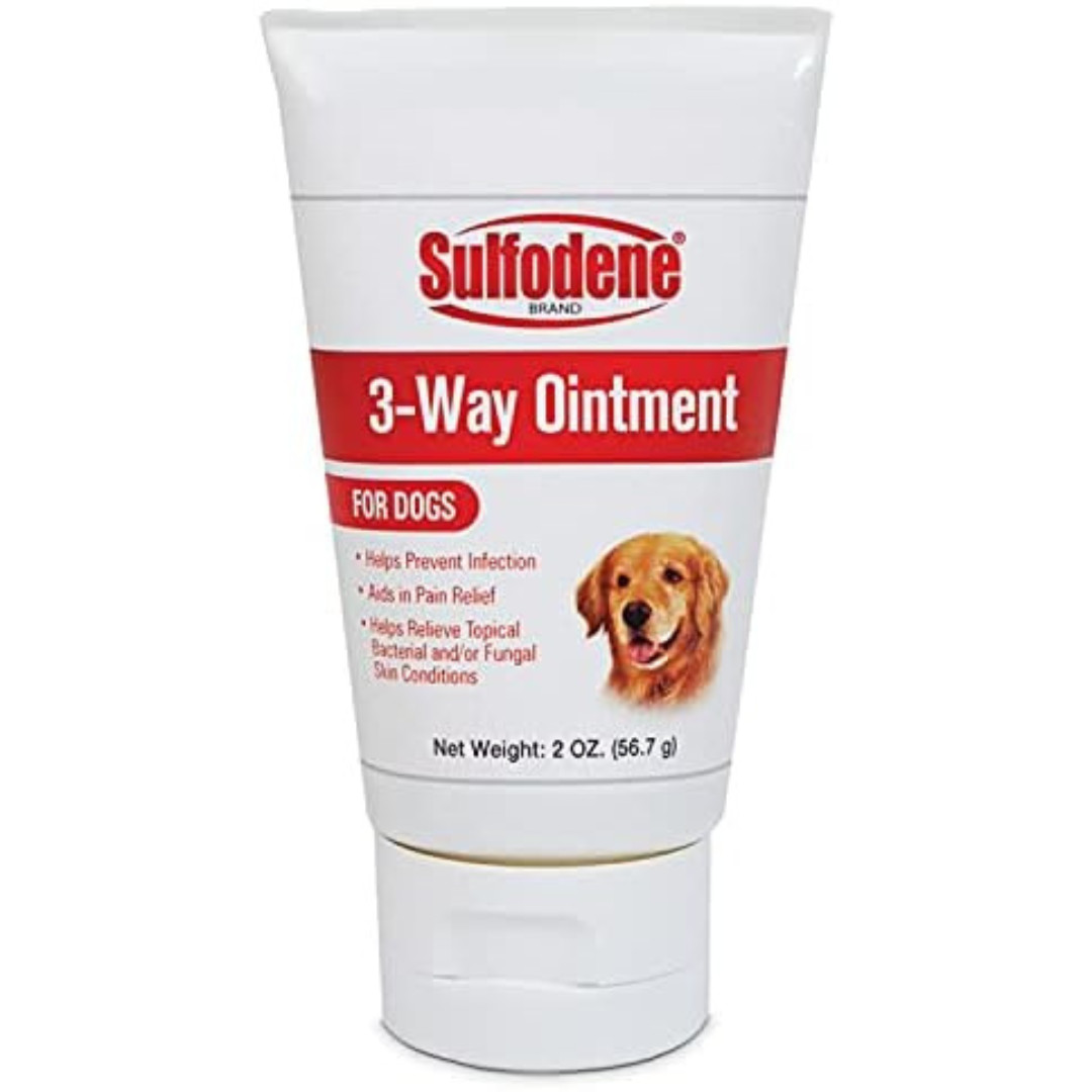 Sulfodene Dog Wound Care 3-W Ointment – Pain Relief & Infection Prevention, 2 oz