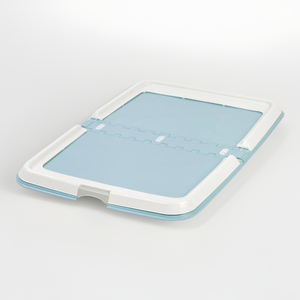 IRIS USA Neat N Dry Extra Large Pet Training Pad Holder Fits 23.5″x35.5″ Blue