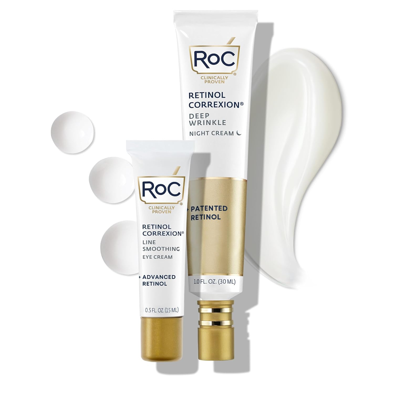 Retinol Correxion Value Set Duo, Deep Wrinkle Anti-Aging Night Face Cream + D…