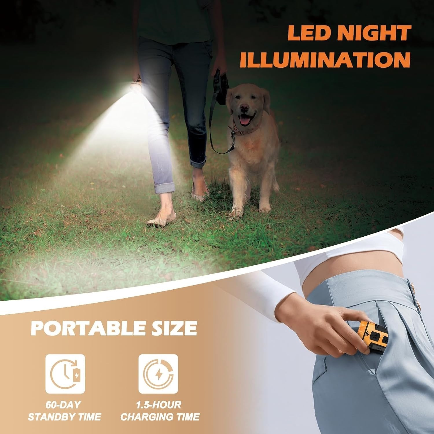 Ultrasonic Dog Repeller Anti Bark Device Stop Barking Humane Pet Training Tool
