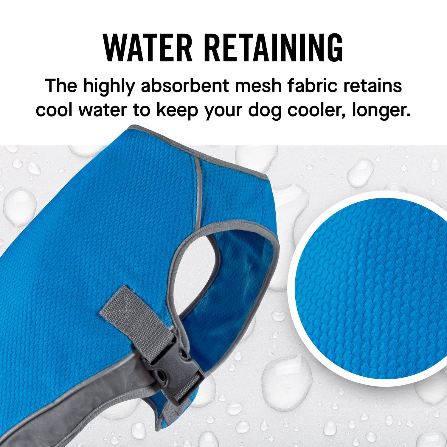 Canada Pooch – Chill Seeker Dog Cooling Vest, Breathable Mesh Material, Aqua, 8