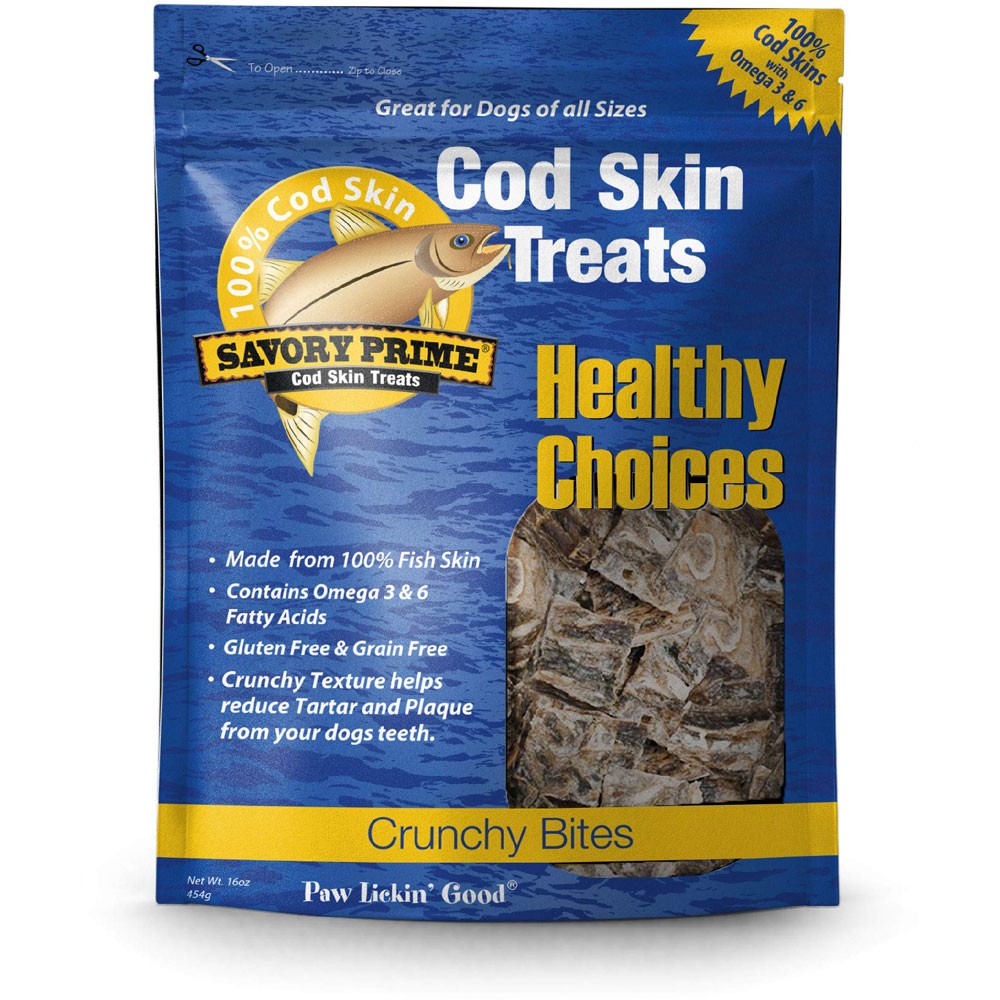 Savory Prime Cod Skin Crunchy Bites 16Ounce