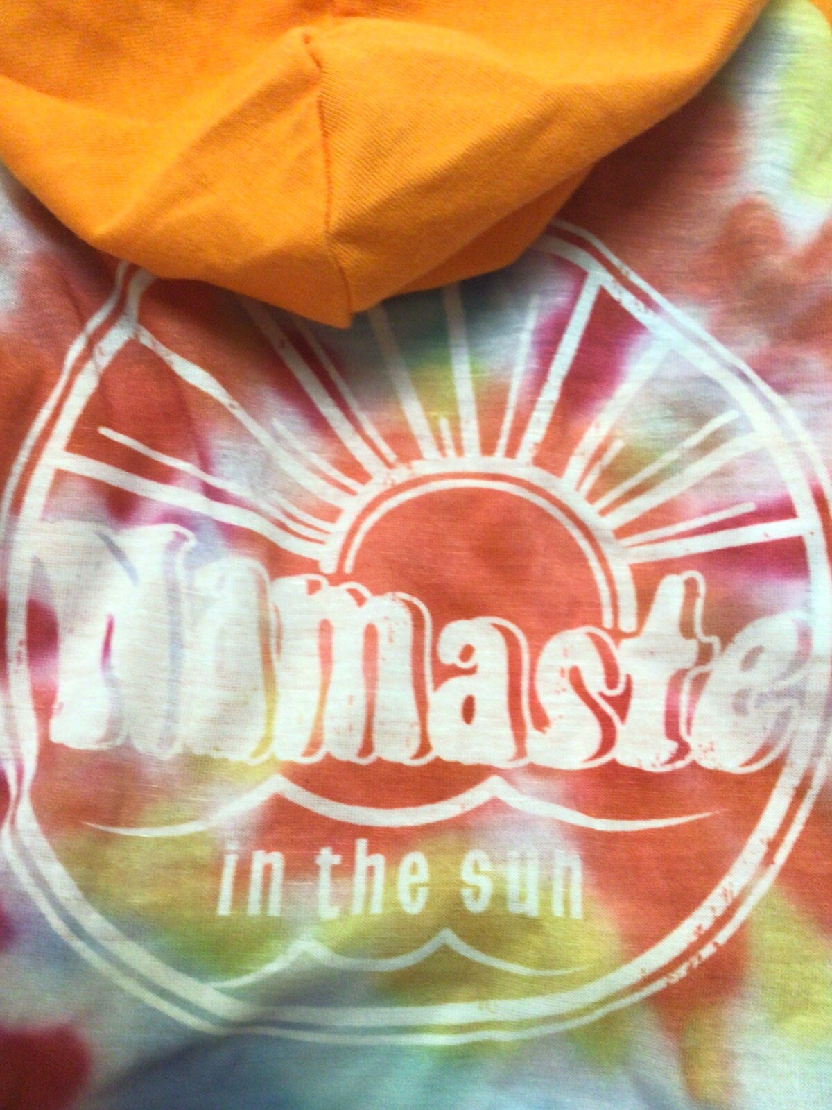 Vibrant Life Dog Hoody Shirt Small Namaste Tie Dye For 10-20 Lb Dog NEW