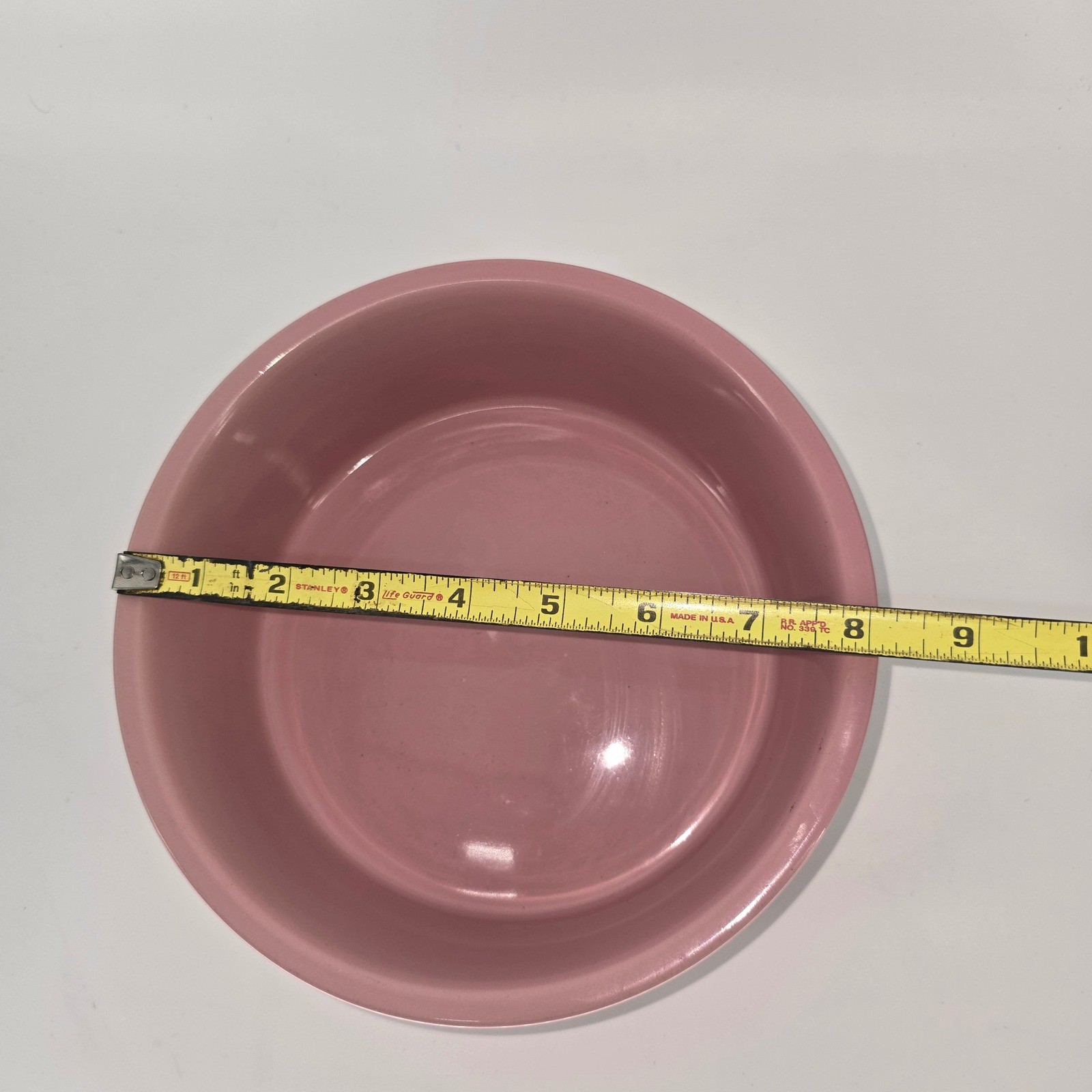 Vibrant Life Pink Ceramic Dog Bowl Good Dog Feed Me 8 Inch Stoneware Pet Dish