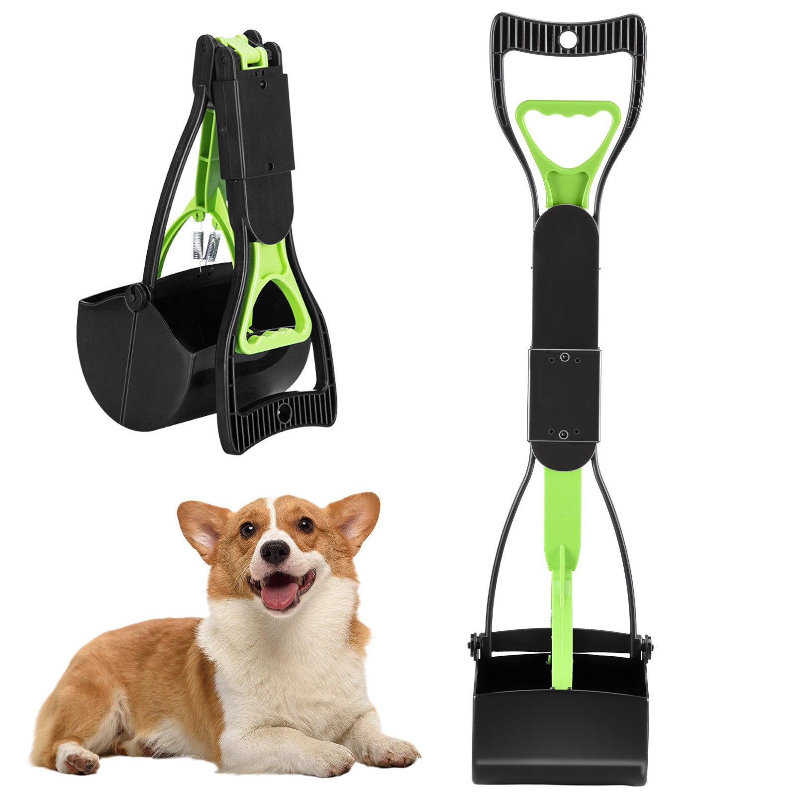 18” Pooper Scooper for Small Dog Cat Waste Clean Pet Scoop Animal Pick Up Jumbo