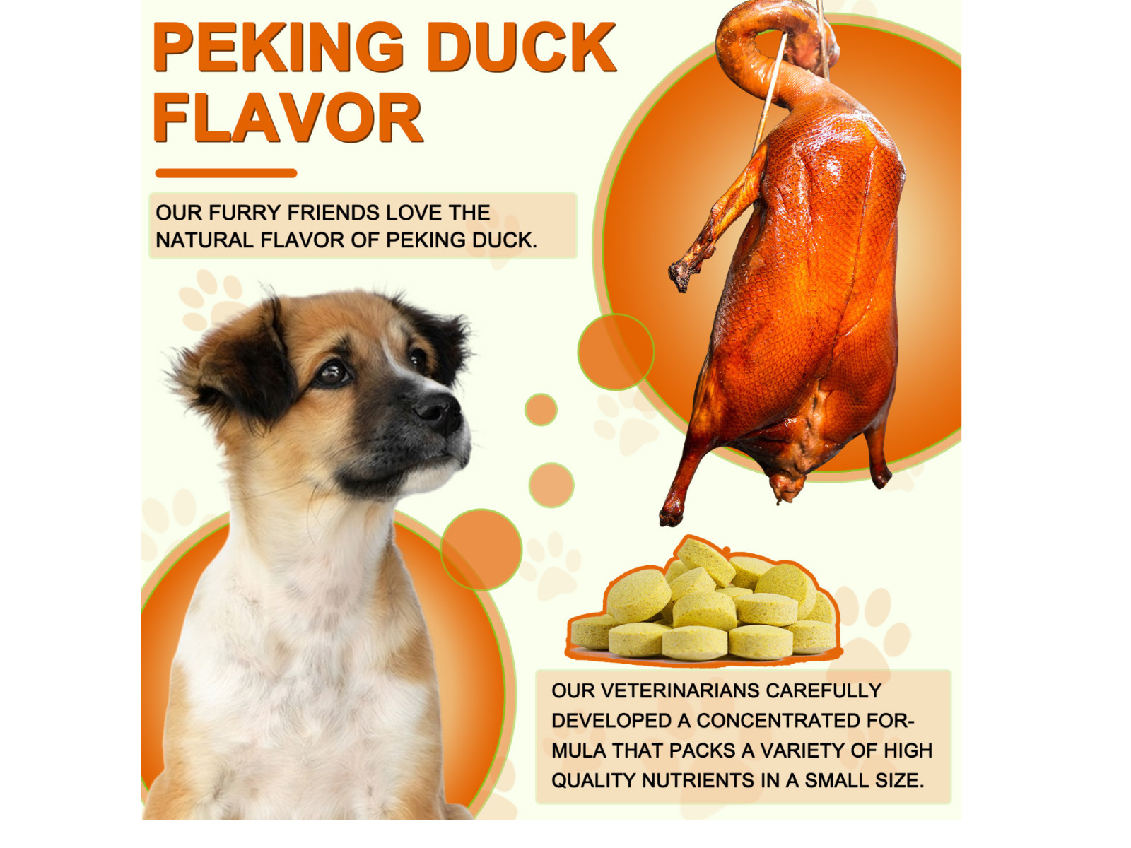 Turmeric Curcumin for Dogs-Inflammation & Pain Relief – Peking Duck Flavor 180CT