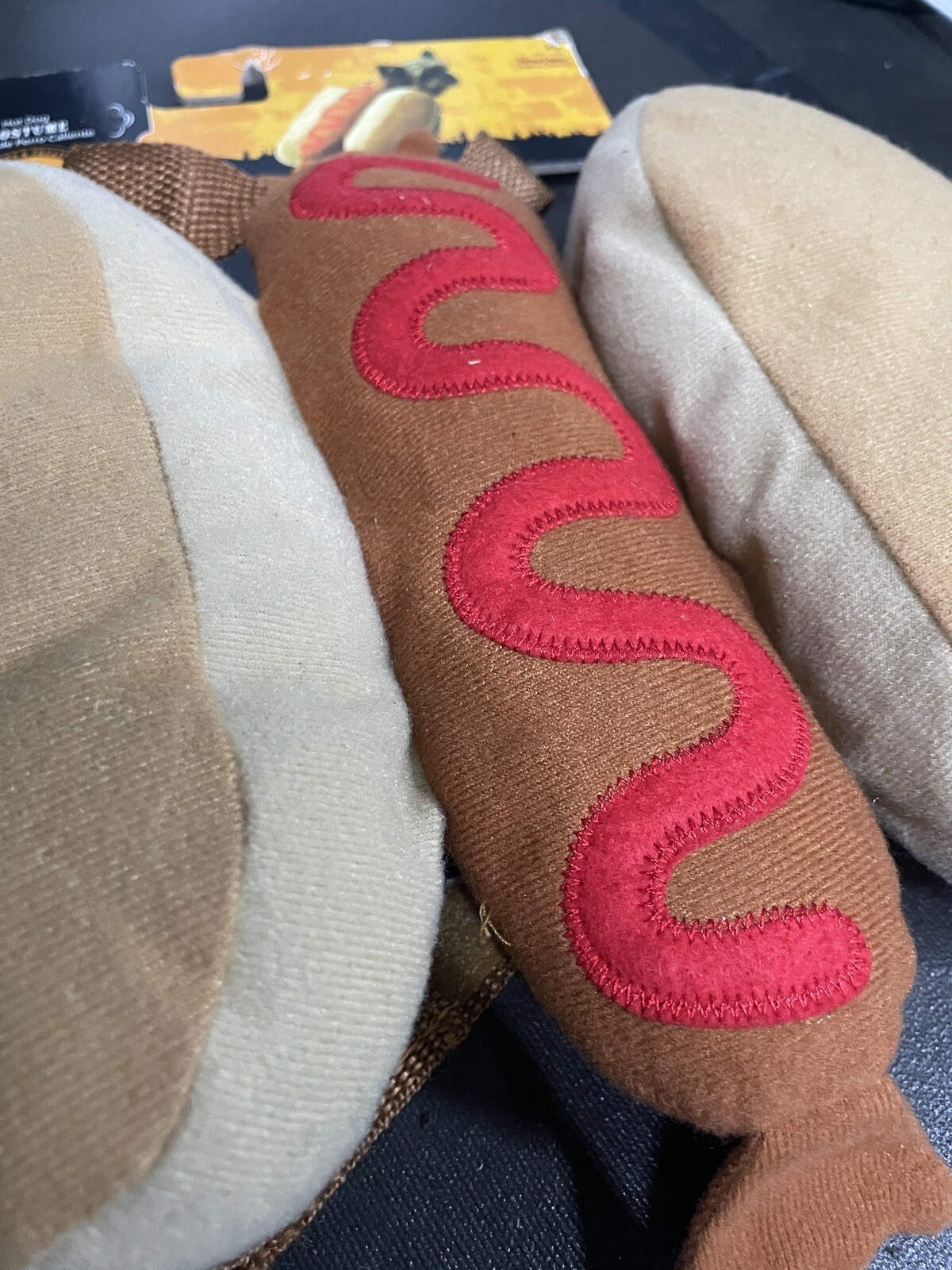 Halloween Dog Costume HOTDOG Size Xtra Small 9-11 in.