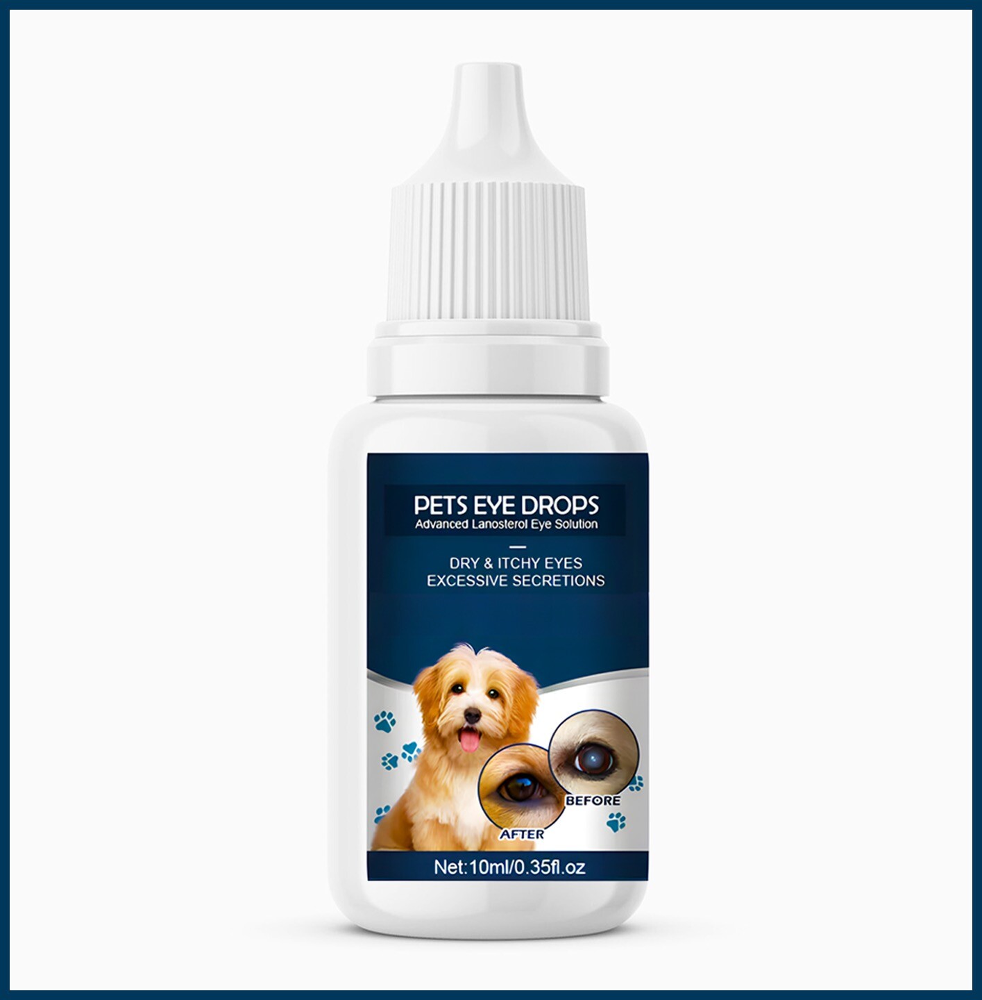Lanosterol & NAC Dog/Cat Eye drops – Cataracts, Dry Eyes, Tearing, Lubricating