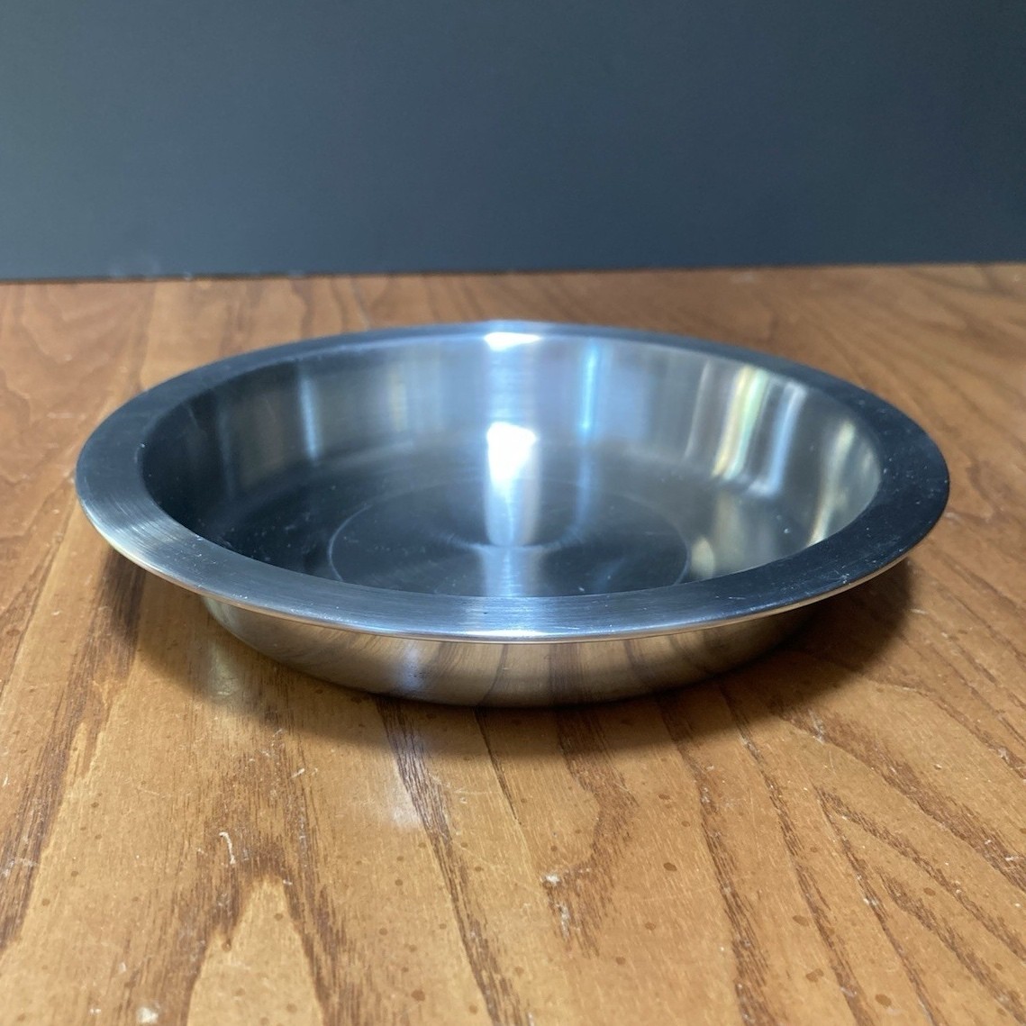 Stainless Steel Standard Dog Bowl Silver Dishwasher Safe Adult Single Bowl