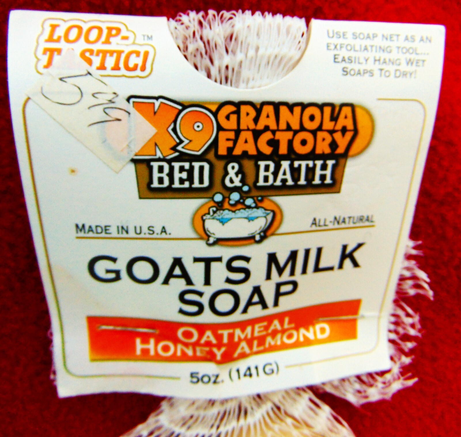 GOAT’S MILK SOAP FOR PETS ~ OATMEAL HONEY ALMOND FOR A HEALTHY COAT ~ 5 OZ.~ NEW