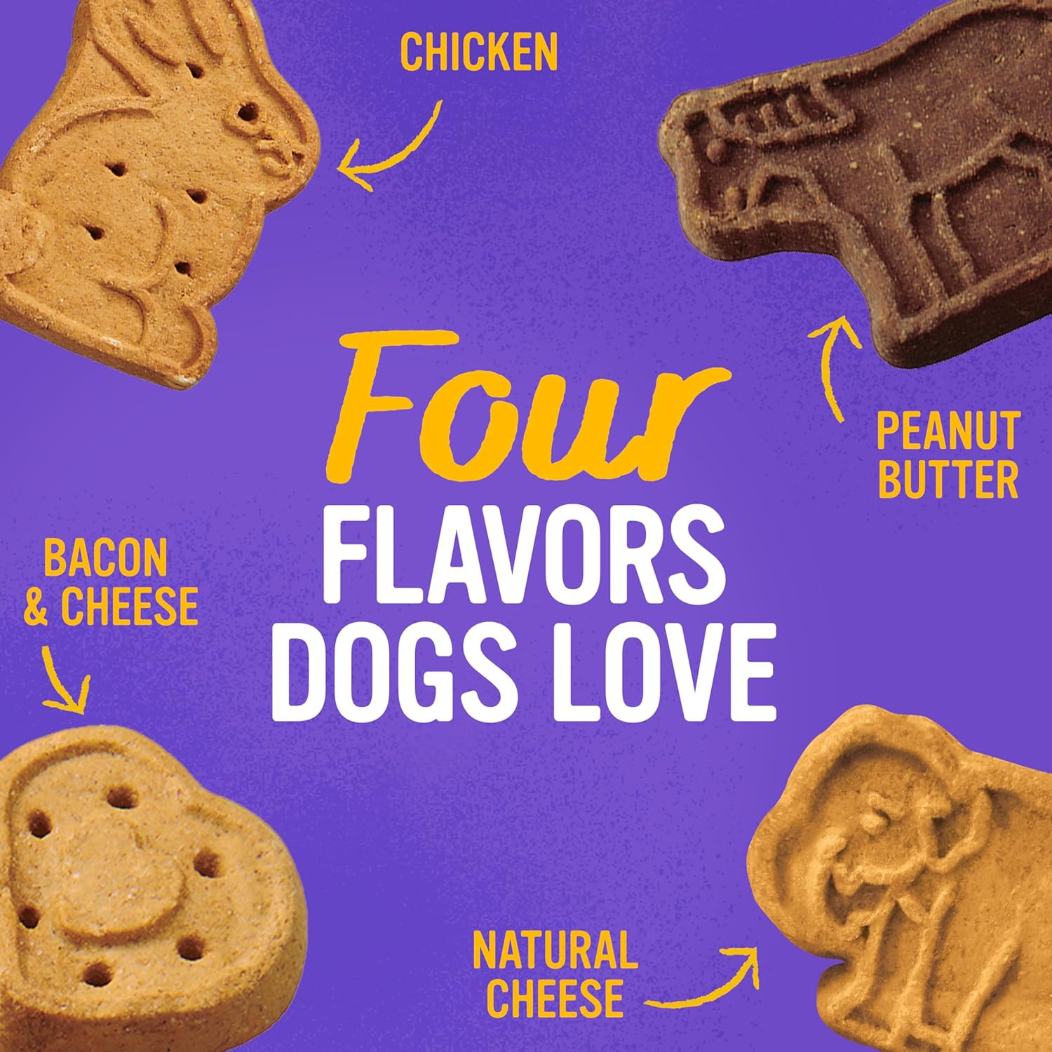 Blue Dog Bakery Natural Dog Treats, More Crunch Large, Assorted Flavors, 3lb. (1