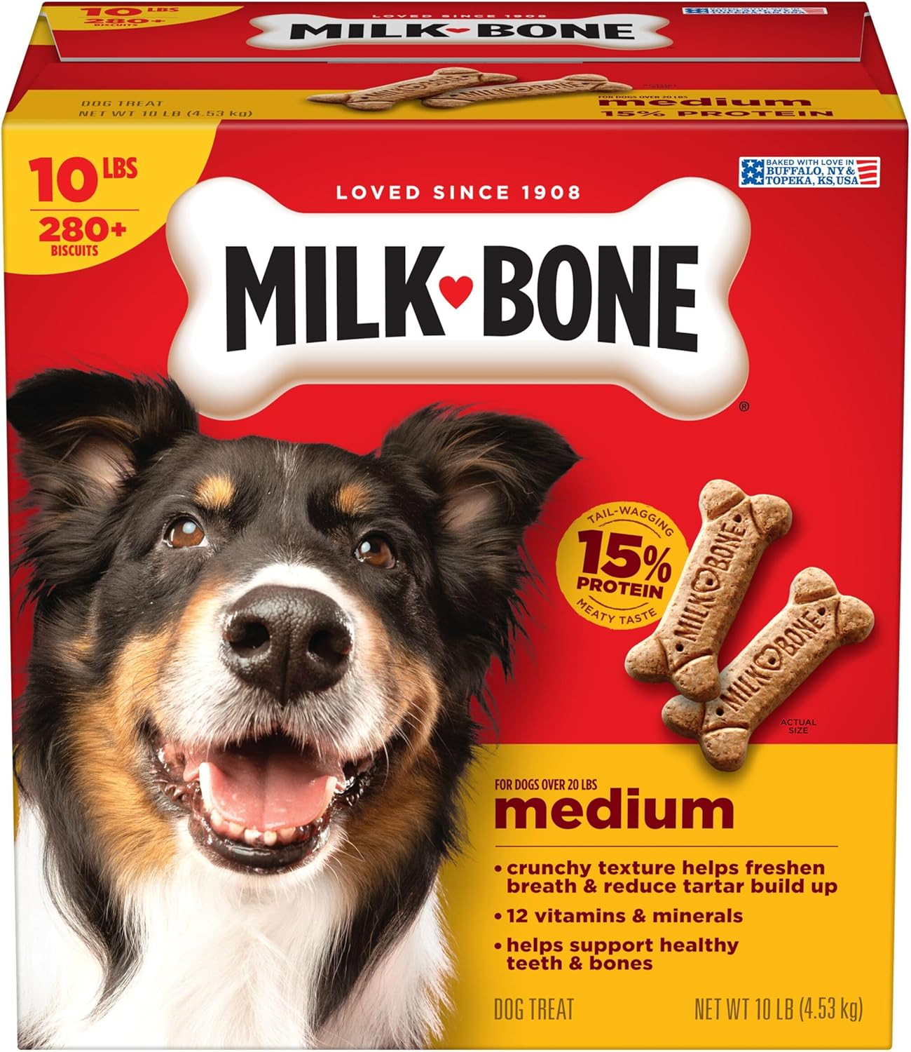 Original Dog Treats Biscuits for Medium Dogs, 10 Pound
