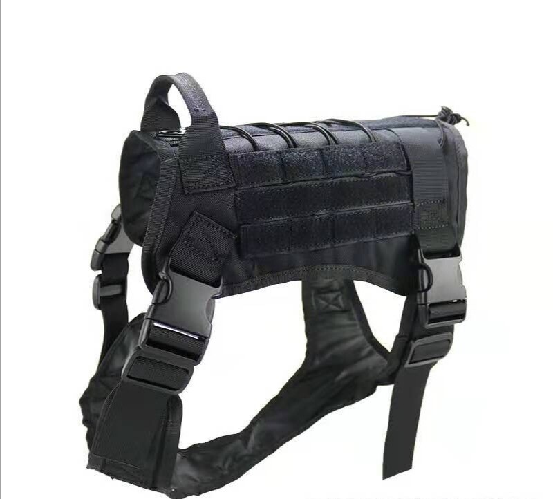 Tactical Dog HARNESS w LEASH, Military, Adjustable, No Pull Vest Handle, M L XL