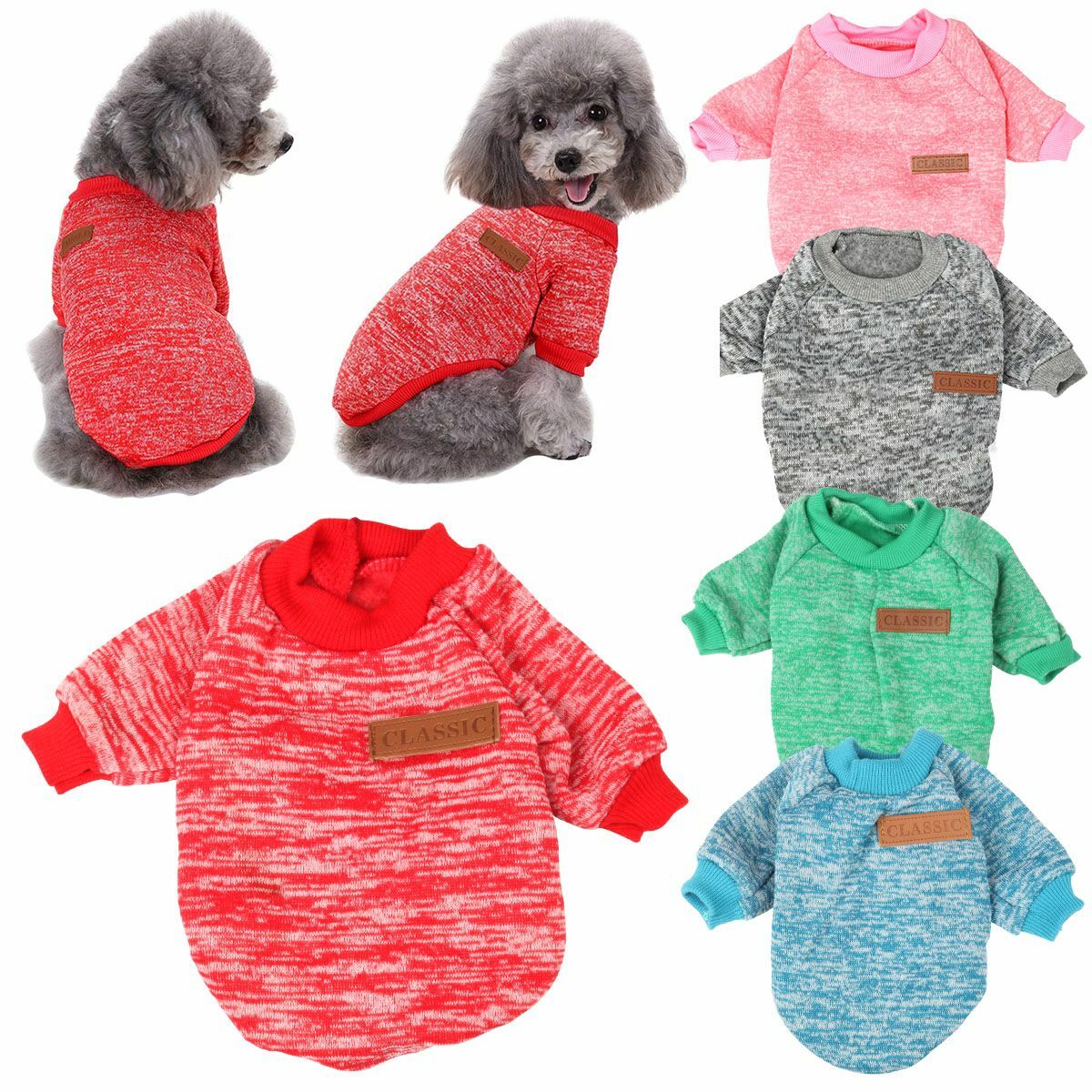 Puppy Chihuahua Sweater Coat Clothes For Small Pet Dog Warm Clothing Apparel New