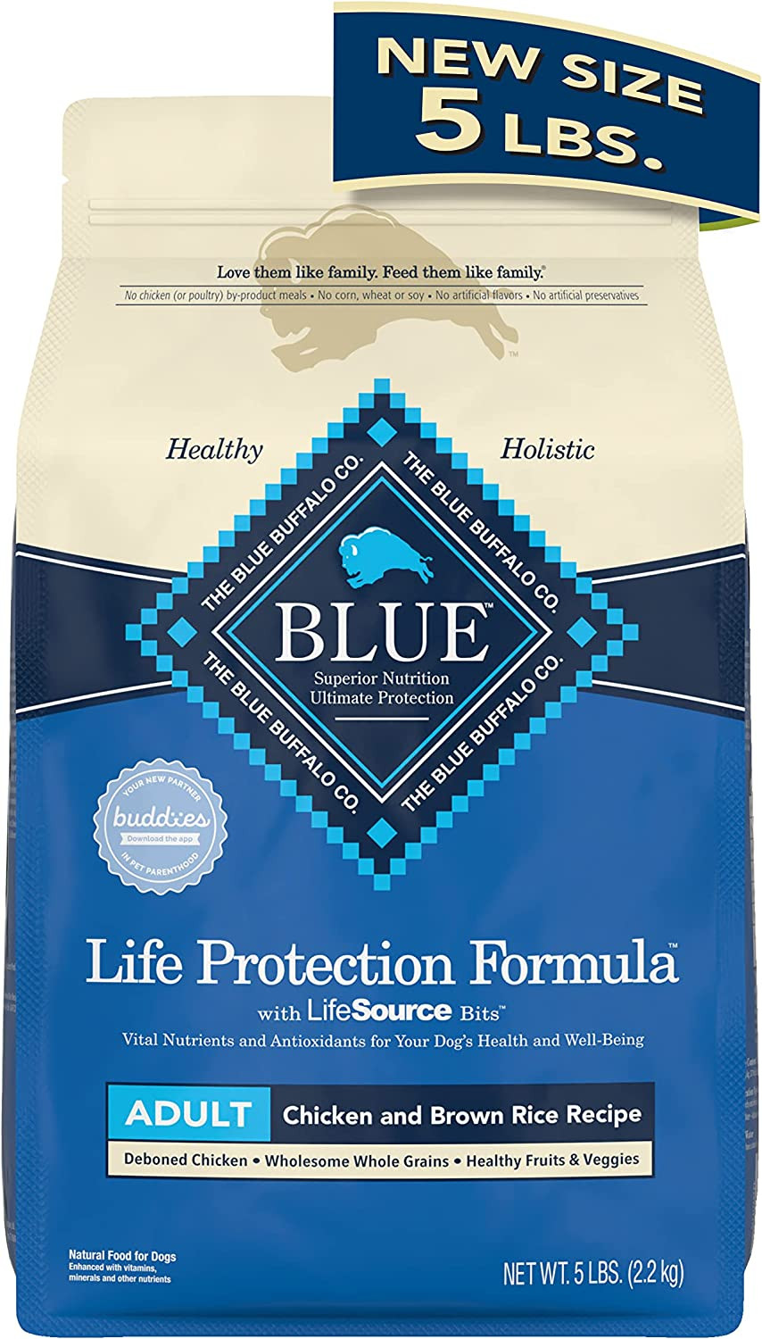 Blue Buffalo Life Protection Formula Natural Adult Dry Dog Food, Chicken and Bro