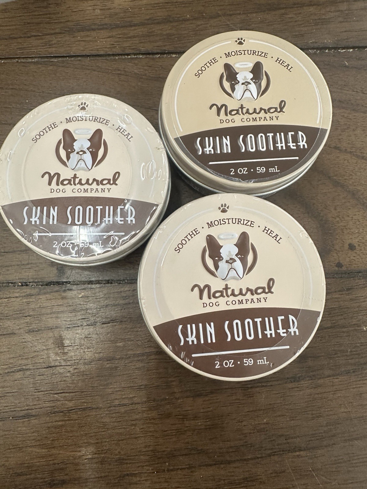 Natural Dog Company Skin Soother Balm 2oz, Pack Of 3