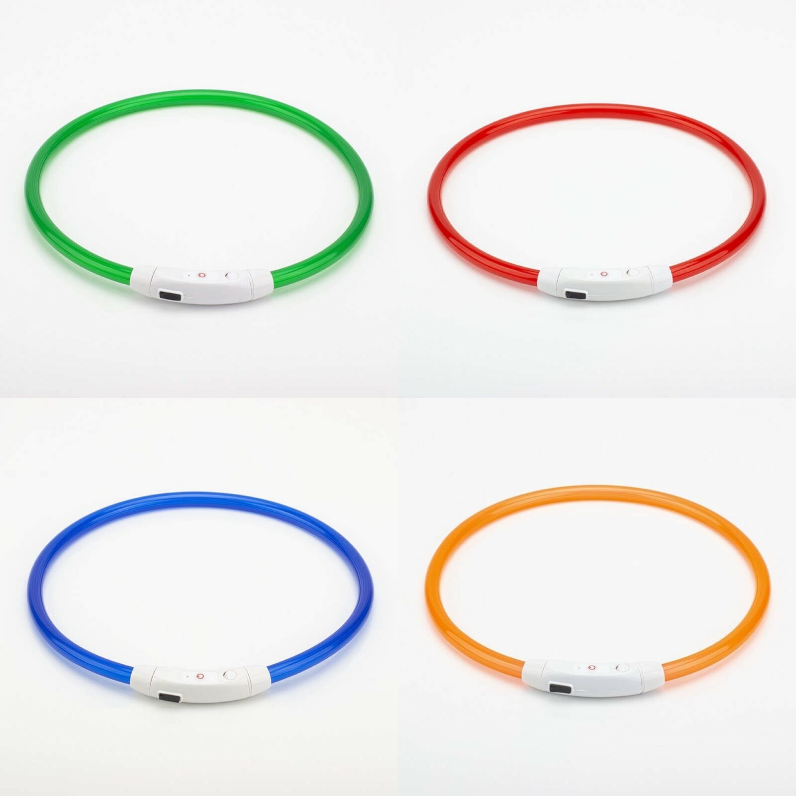 LED Dog Collar (One Size Fits All) USB Rechargeable Light Up Dog Night Safety