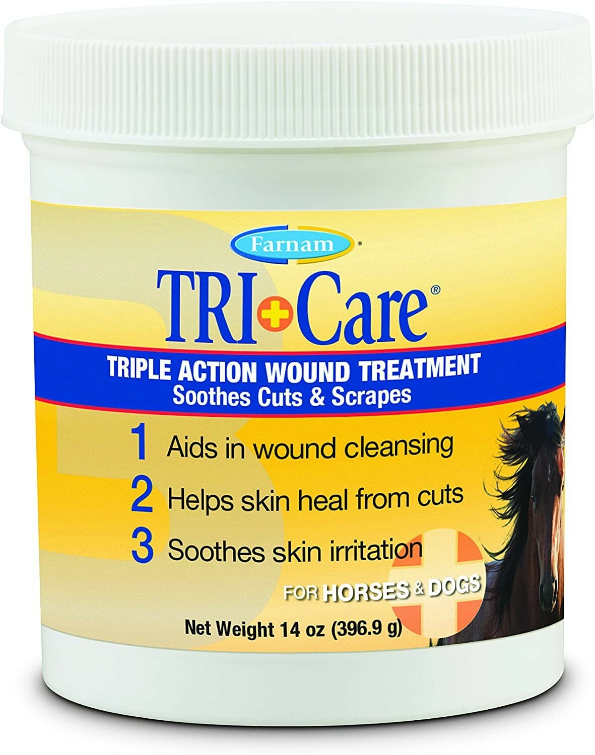 Farnam (#100505790) Triple Action Wound Care for Dogs & Horses, 14 oz