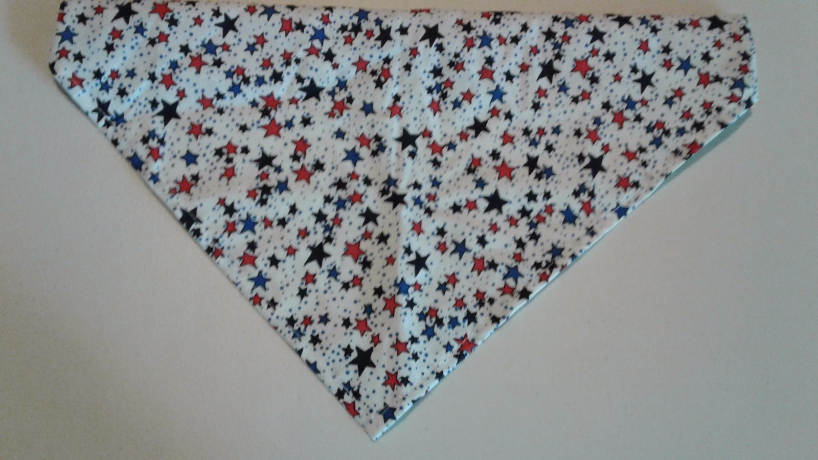Dog Bandana/Scarf, Patriotic, Stars, Red, White, Blue, XS, S, M, L