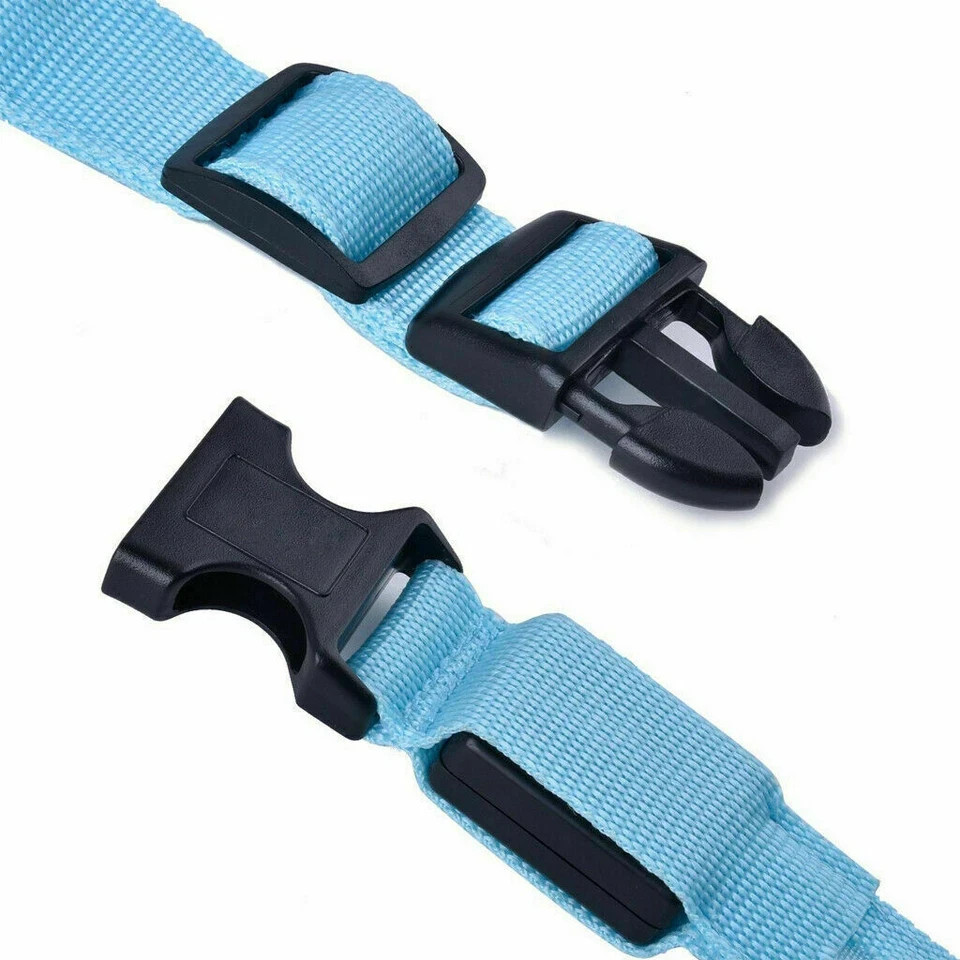 LED Dog Collar Flashing Light Up Glow Adjustable Pet Safety Collar Night USA