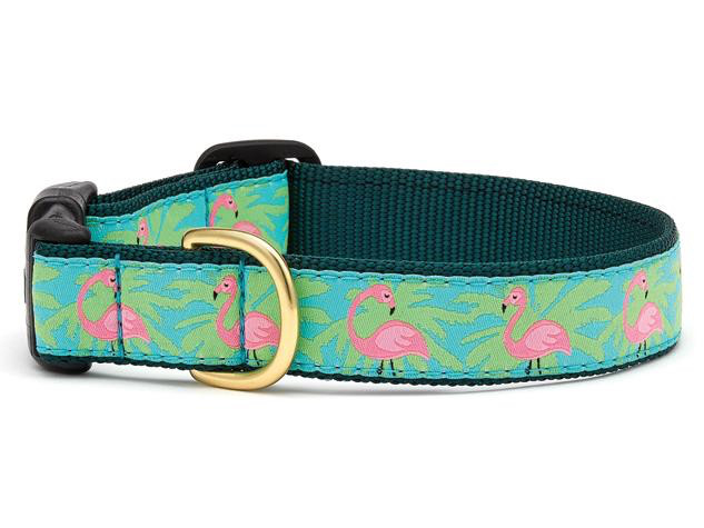 Up Country Dog Collar Flamingo Adjustable Made In USA XS S M L XL XXL