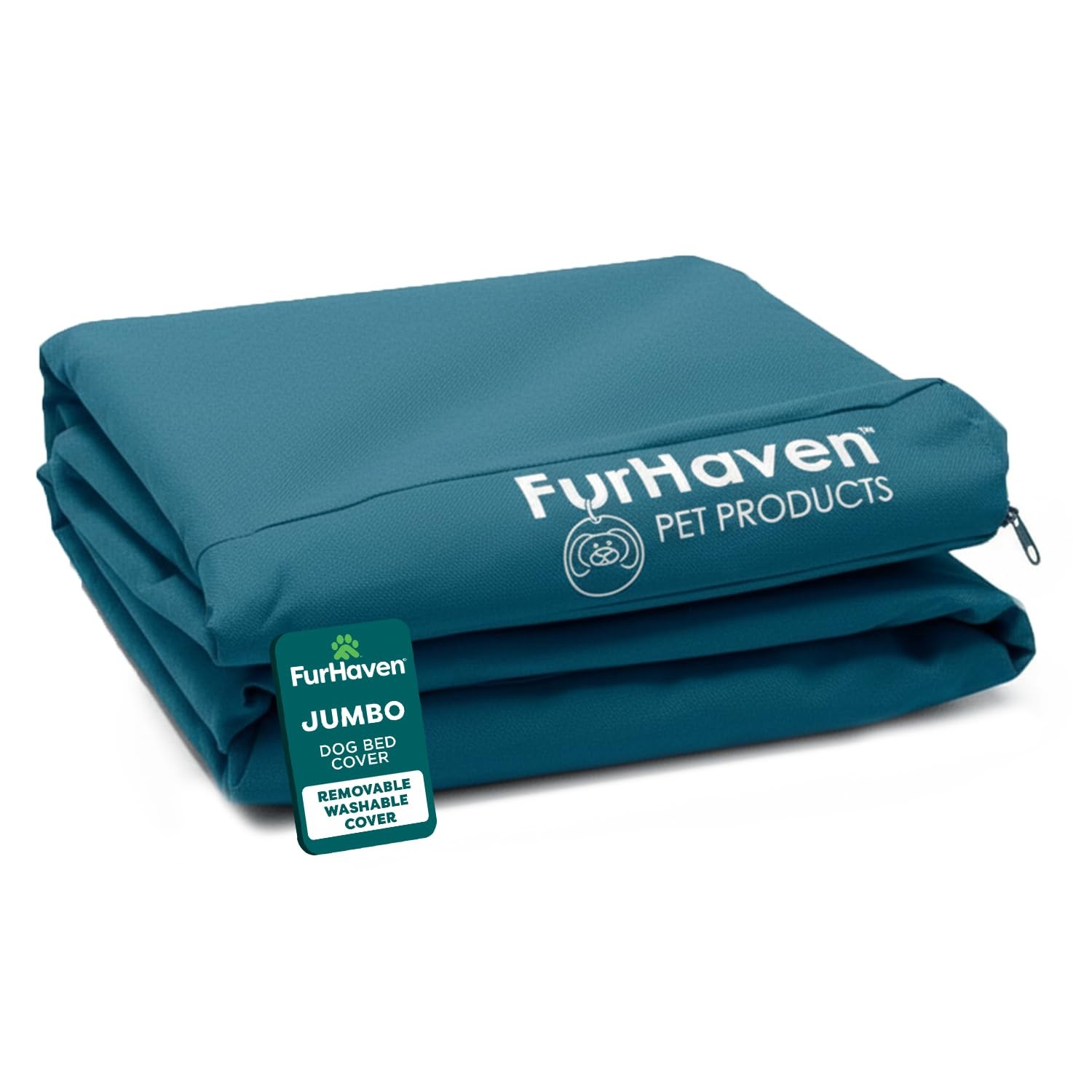 Furhaven Replacement Dog Bed Cover Jumbo (X-Large) (Pack of 1), Deep Lagoon