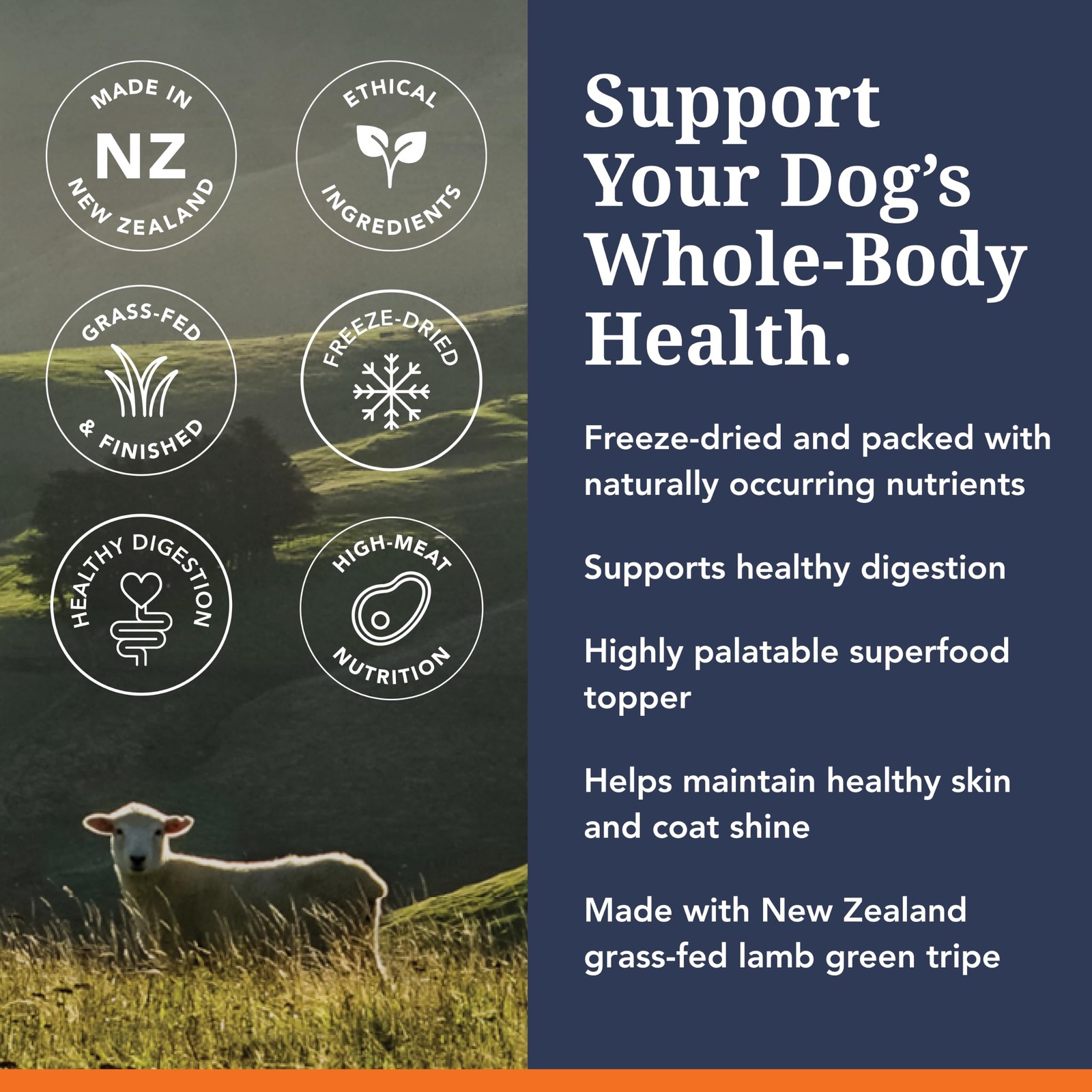 K9 Natural Freeze Dried Dog Food Topper with Verified 7 Ounce (Pack of 1)