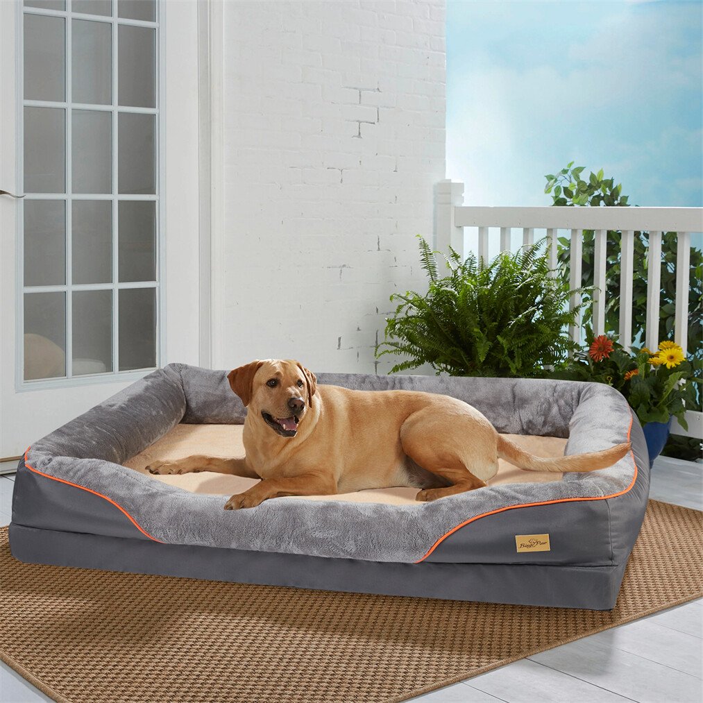 XXXL-M Large Comfy Calming Dog Bed Pets Cat Puppy Cushion Raised Bed Waterproof