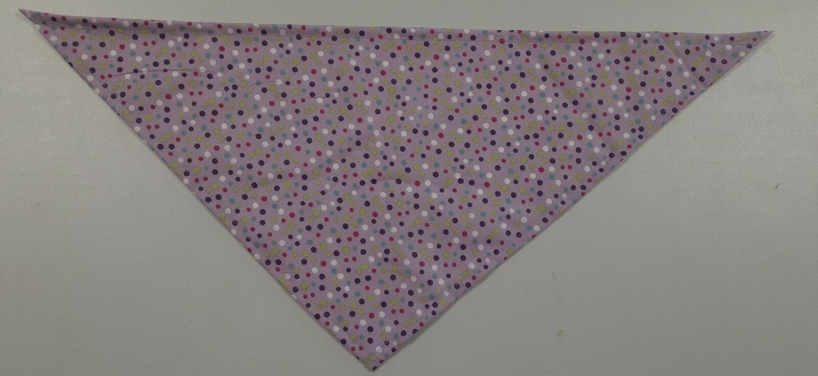 Buster Brown, Dog Bandana, Scarf, Tie On, Violet, Dots, XS, S, M, L