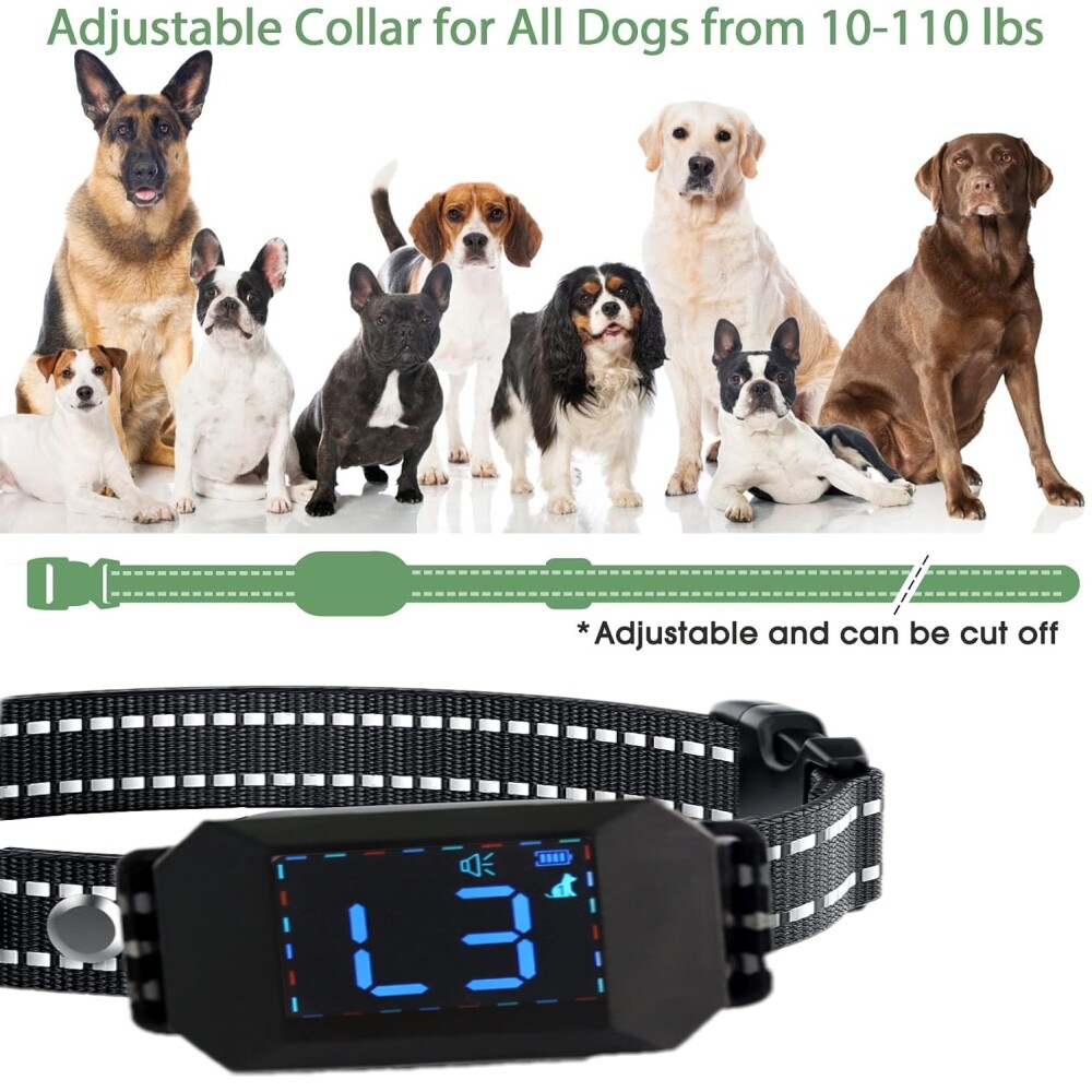 2800 FT Remote Dog Shock Collar Training Rechargeable Waterproof LCD Pet Trainer