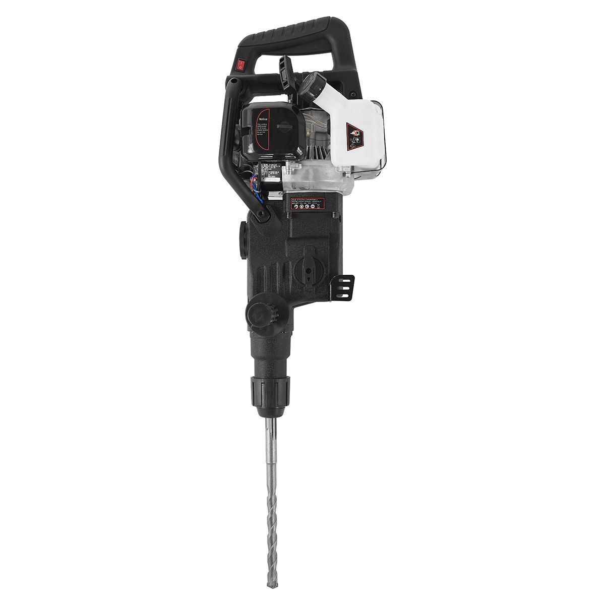 XtremepowerUS 2-in-1 Gas Demolition Hammer Drilling w/ Point Flat Chisel Drill