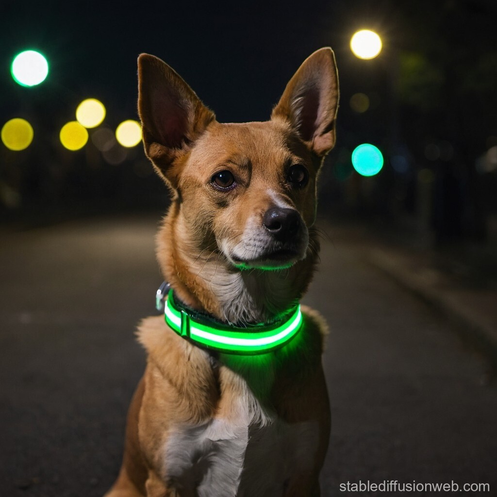 PET LED LIGHT-UP Glow-in-the-dark USB RECHARGEABLE COLLAR Dog Night Safety