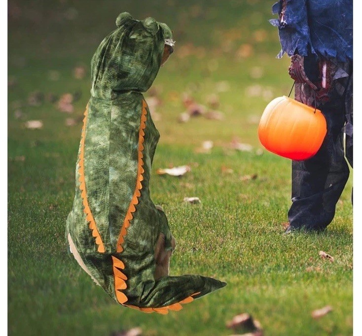 New! Dog Crocodile Design Costume XXXL (3XL) 90-120 lbs. Pet Clothes Alligator