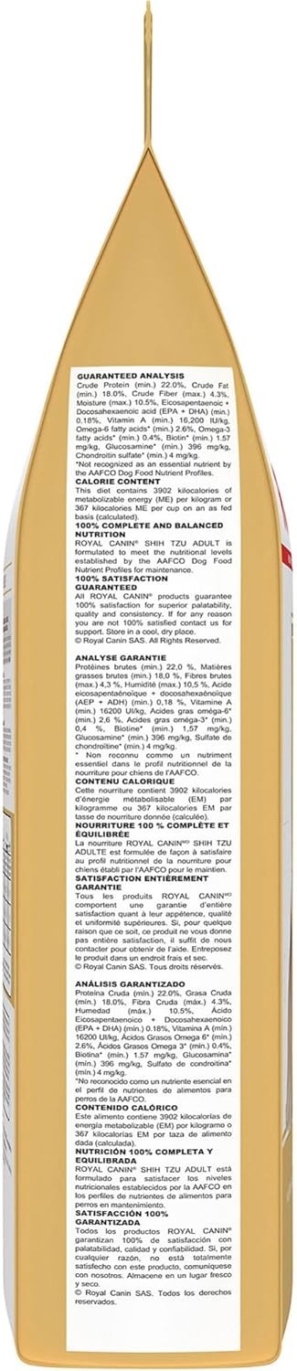 Royal Canin Shih Tzu Adult Dry Dog Food 2.5lb