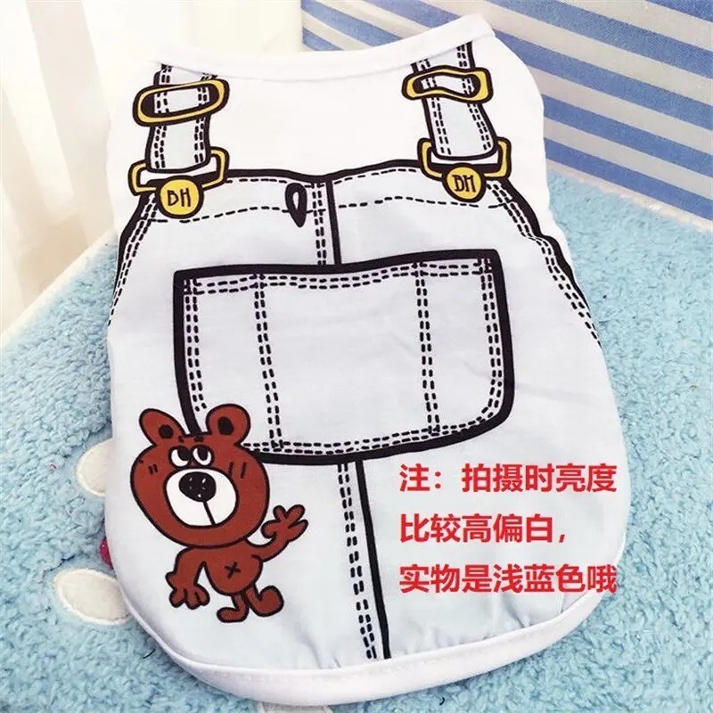 Summer T-Shirt For Small Pet Dog Clothes Cartoon Clothing Puppy Dogs Soft Vests