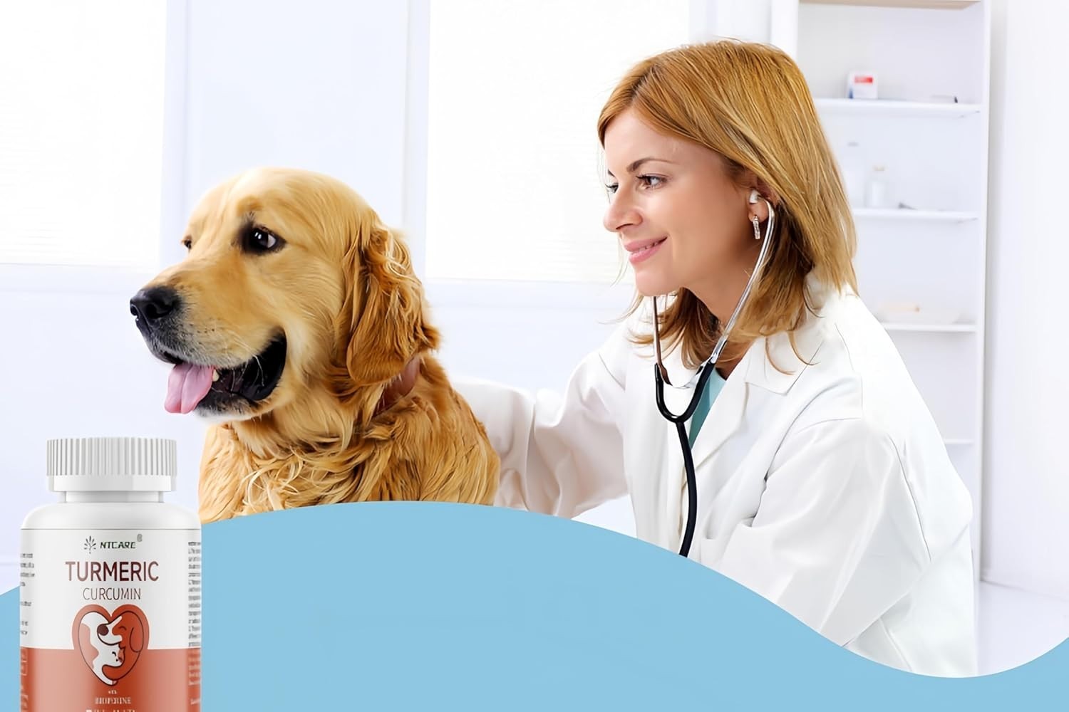 Turmeric for Dogs Anti Inflammatory Pain Relief -Dog Pain Relief-120 Chewable Ta