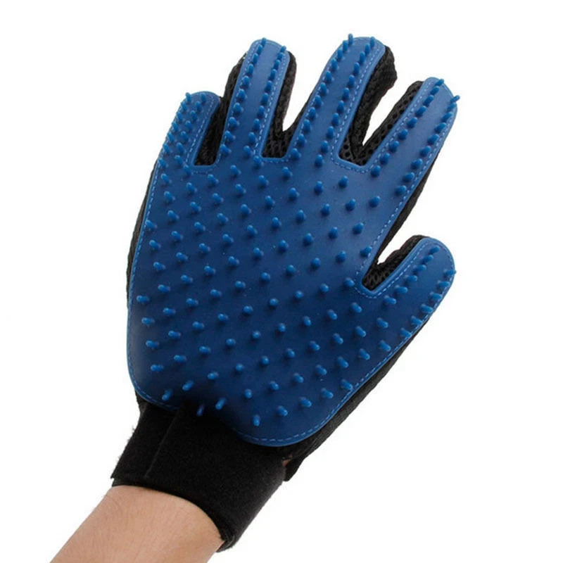 Pet Dog Cat Grooming Glove Deshedding Brush Fur Remover Mitt Left Right Hand New