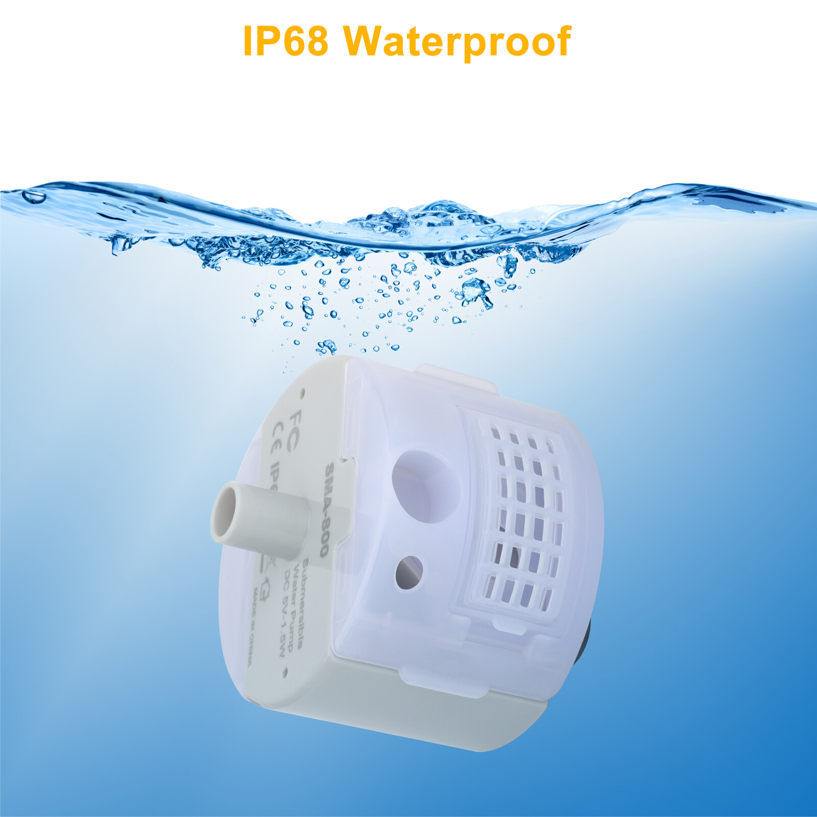 Ultra Quiet Cat Water Dispenser Pump USB Rechargeable LED Pet Drinking Fountain