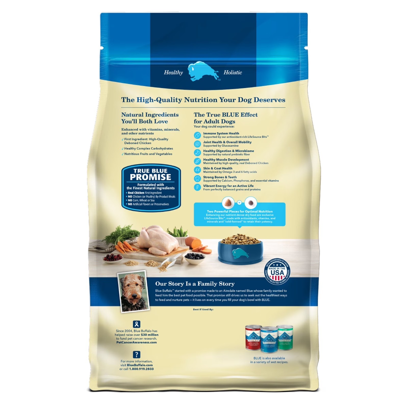 Blue Buffalo Life Protection Formula Chicken & Brown Rice Dog Food, 24-lb Bag