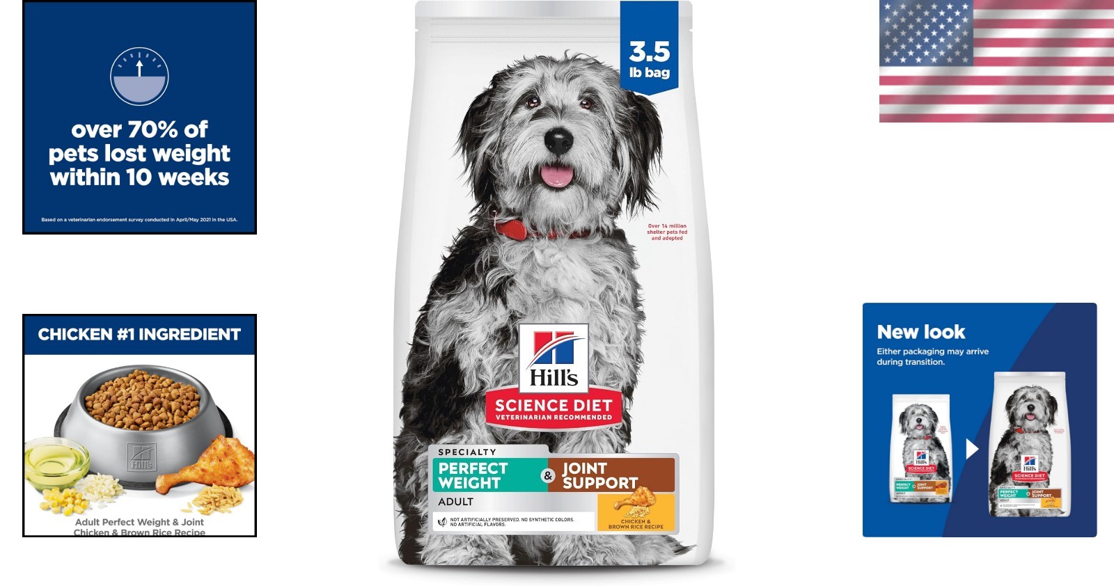 All-Natural Joint Support & Weight Management Dog Food – 3.5 lb Chicken Flavor