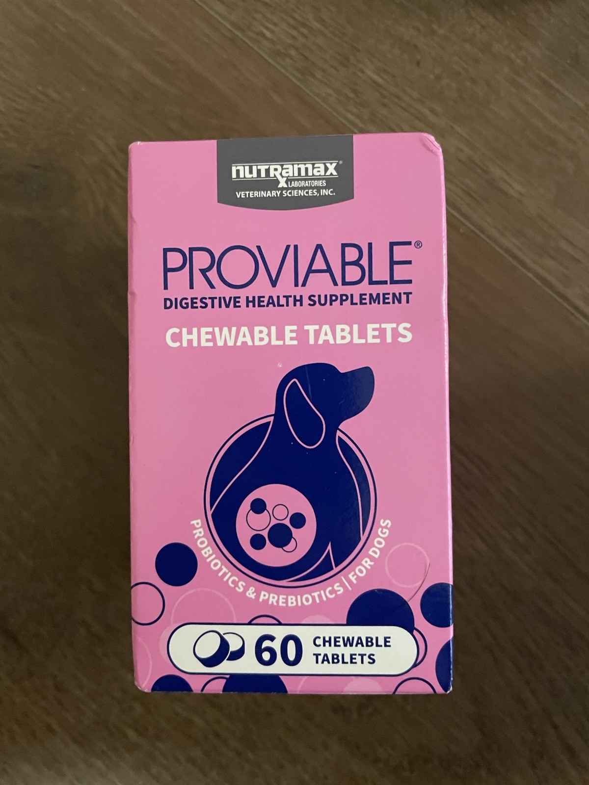 Nutramax Laboratories Proviable-DC Chewable Tablets For Dogs, 60 tablets 2027+