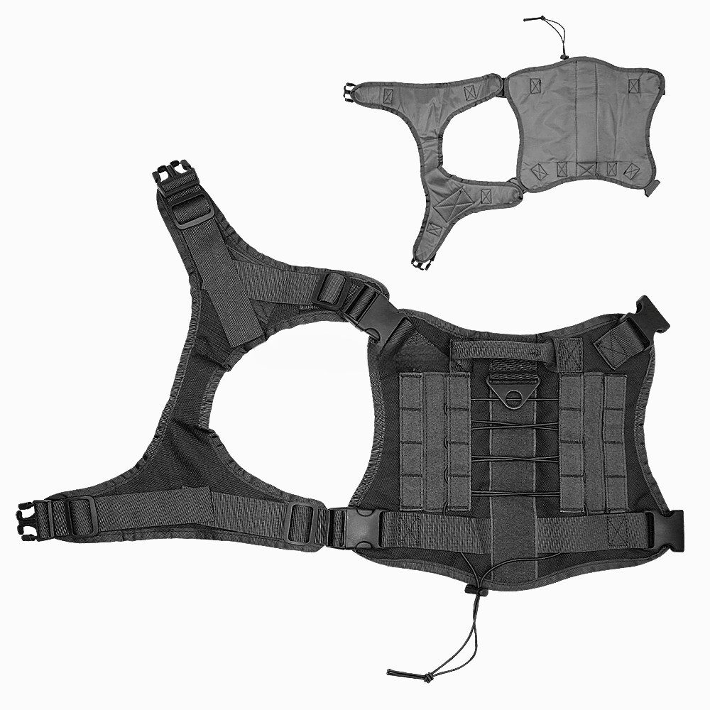 Dog Vest Tactical Working Dog Military Harness with Handle No-pull Large